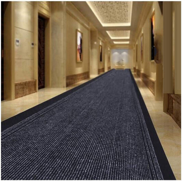 Commercial Entrance Runner Rug with Non-Slip Rubber Backing
