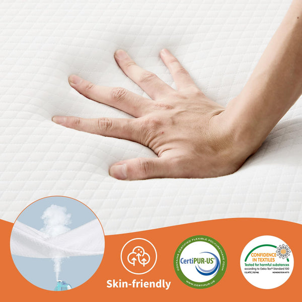Tri-Fold Memory Foam Mattress – Full Size Foldable Floor Mat