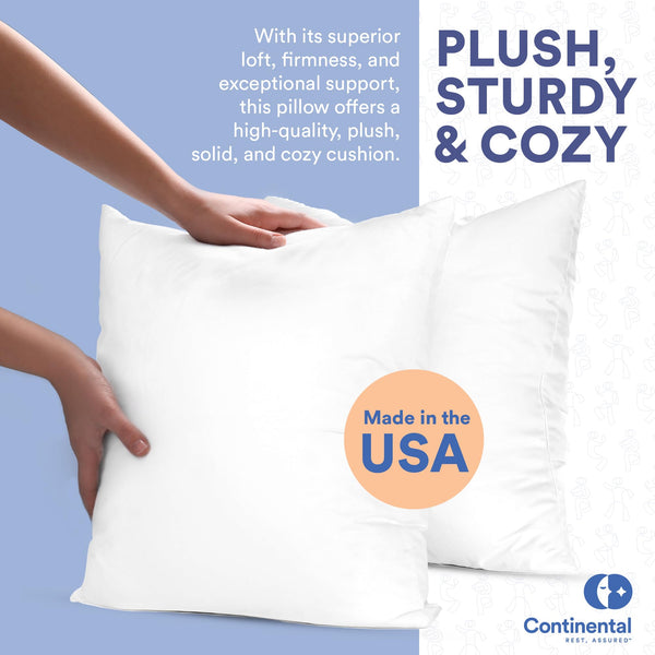Goose Down Throw Pillow Insert – Square Decorative Pillow