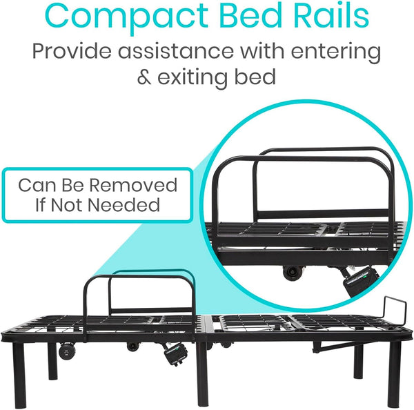 Twin Adjustable Bed Base Frame – Electric Metal Platform with Remote & USB Ports