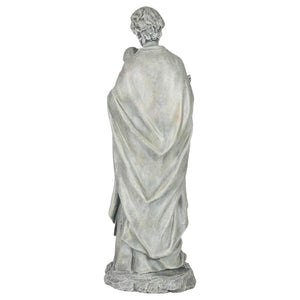 St. Joseph Holding Child Garden Statue – Resin Stone, 20"H
