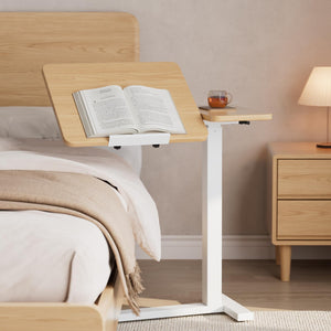 Adjustable Overbed Table with Wheels