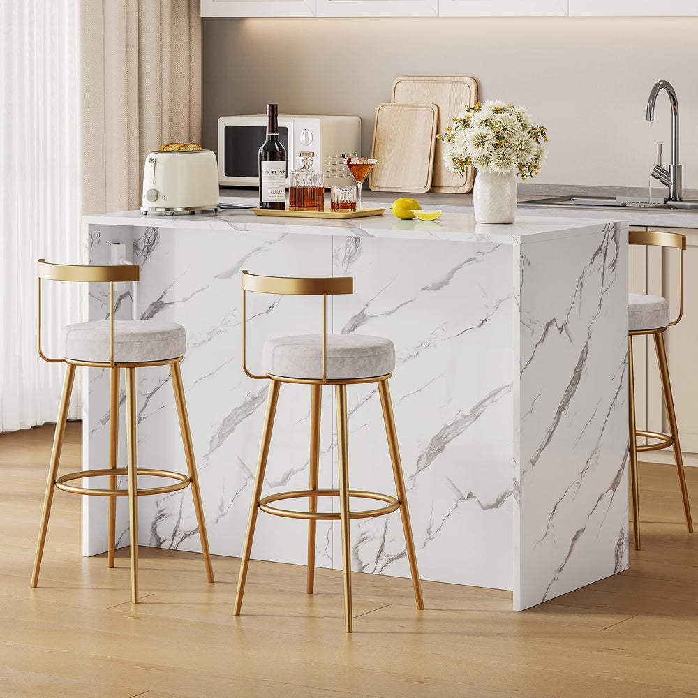 Kitchen Island with Storage Cabinets, Drawers & Power Outlet