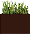 Galvanized Steel Folding Rectangular Planter Box with Drainage Holes