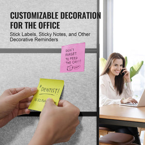 2-Panel Soundproof Office Partition Divider