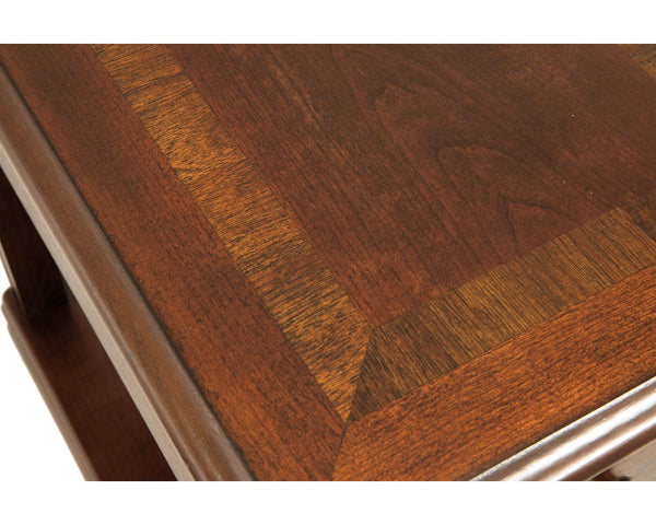 Chairside End Table with Drawer and Fixed Shelf