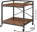 Under Desk Printer Stand with Power Outlet
