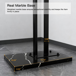 Freestanding Coat Rack with Marble Base