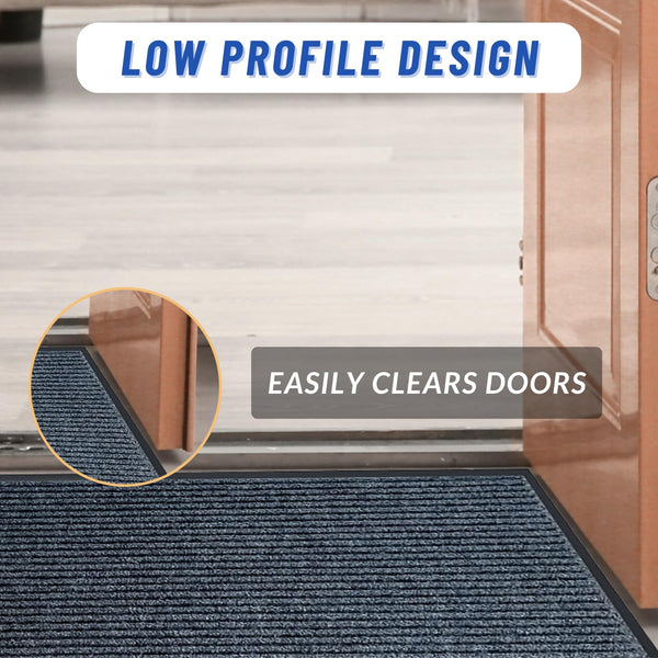 Heavy-Duty Indoor Outdoor Door Mat with Anti-Slip PVC Backing