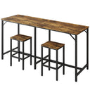 70.9" 3-Piece Bar Table and Chairs Set