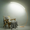 Arc Floor Lamp with Remote Control – Dimmable LED Standing Lamp