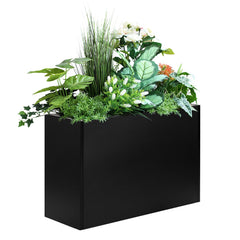 Heavy Duty Steel Raised Planter Box with Adjustable Shelf