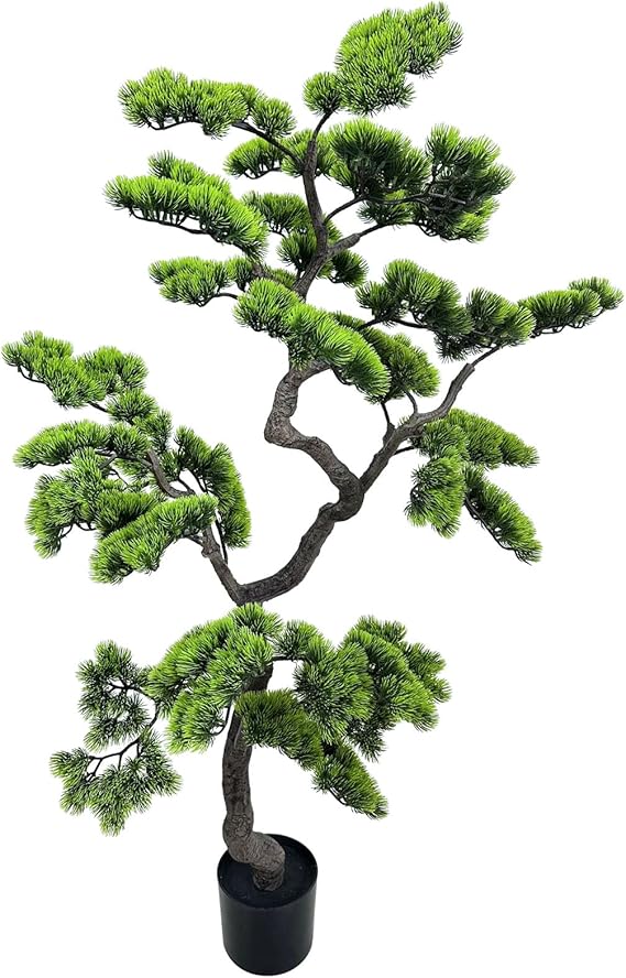 Artificial Bonsai Tree with Ceramic Pot — Indoor Faux Juniper Plant Decor