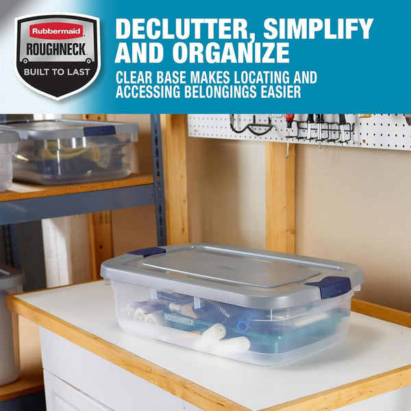 Clear Storage Totes with Snap-Fit Lids – Multi-Size Packs