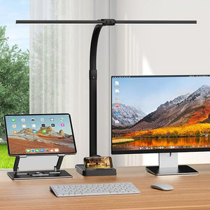LED Desk Lamp with Clamp & Remote Control