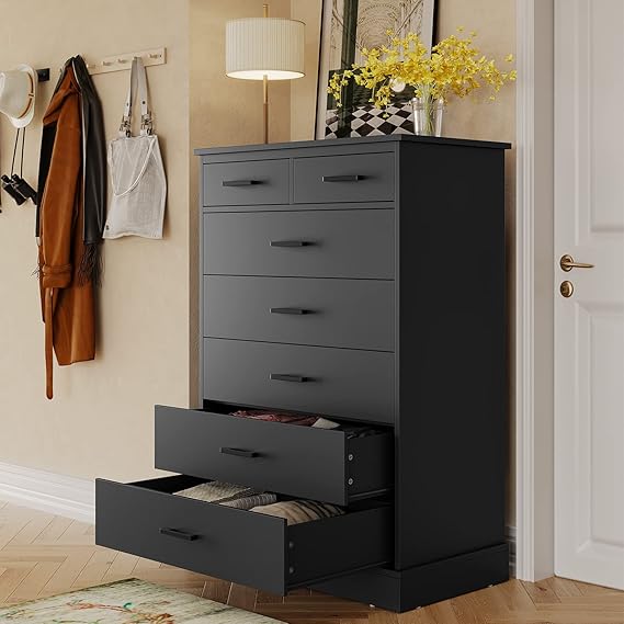 7-Drawer Dresser Chest of Drawers for Bedroom
