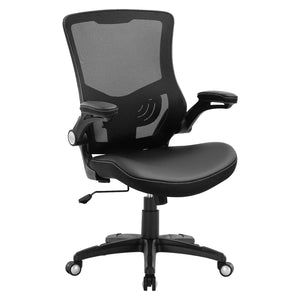 Ergonomic Mesh Office Chair with Lumbar Support & Flip-Up Arms