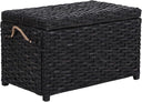 Wicker Storage Trunk with Removable Lid