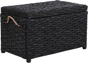 Wicker Storage Trunk with Removable Lid
