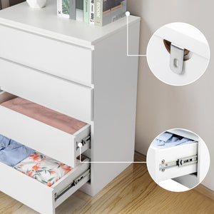 4-Drawer Dresser Chest of Drawers with Anti-Tip Device