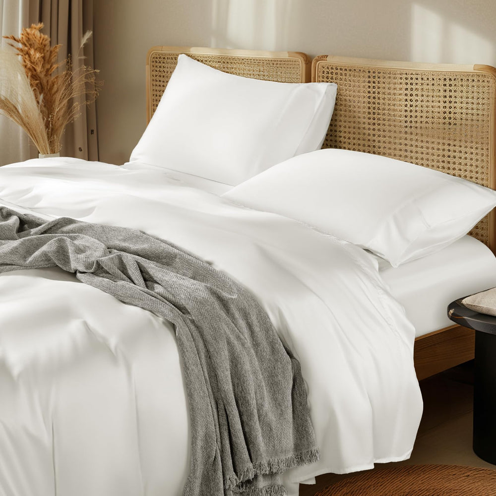 Silk Modal Blend Satin Bed Sheet Set