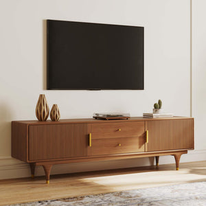 78.74" Mid Century Modern TV Stand with Storage