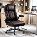 Big & Tall Ergonomic Leather Office Chair with Lumbar Support