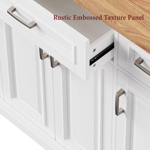 Kitchen Island with Storage & Drop Leaf