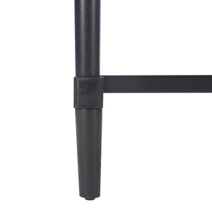 Contemporary Black Accent Table with Drawer