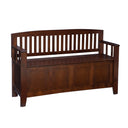 Mission-Style Storage Bench with Lift-Top Seat
