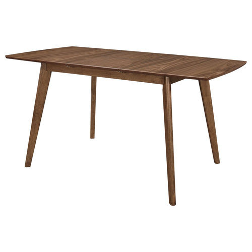 63-Inch Extendable Dining Table with Butterfly Leaf