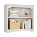 2-Tier Engineered Wood Bookshelf with Open Display Storage