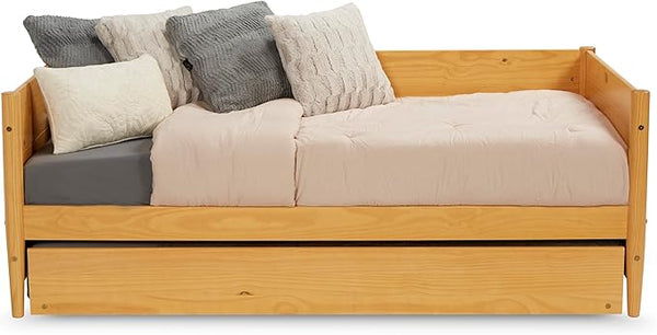 Mid-Century Modern Twin Daybed with Trundle
