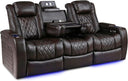 3-Seat Power Recliner with Center Console