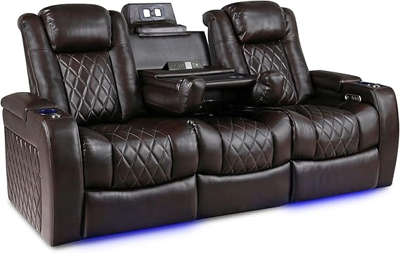 3-Seat Power Recliner with Center Console
