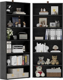 6-Tier Bookcase Set of 2 – 70 Inch Tall Floor Standing Bookshelf