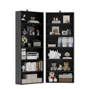 6-Tier Bookcase Set of 2, 70" Tall Floor Standing Bookshelf
