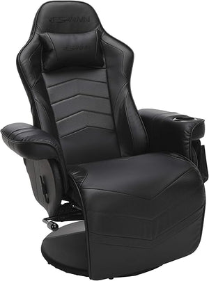 Gaming Recliner Chair with Footrest and Lumbar Support