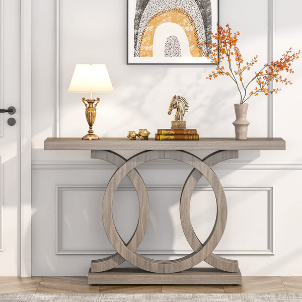 55" Geometric Console Table