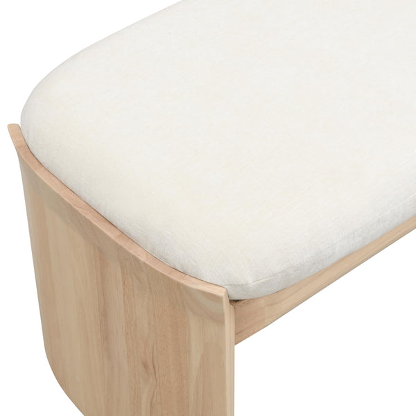 Fabric Upholstered Ottoman Bench
