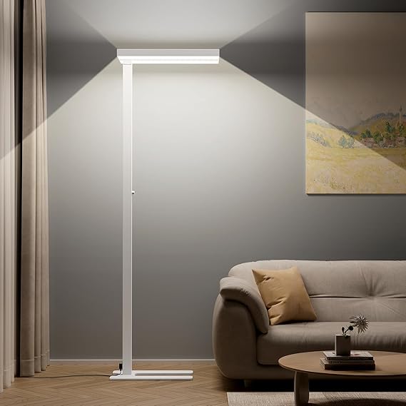 Full-Spectrum LED Floor Lamp with Dimmer