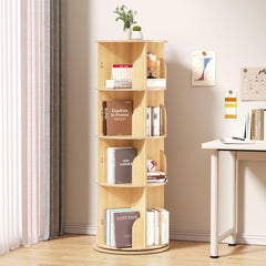 360° Rotating Bookshelf Tower