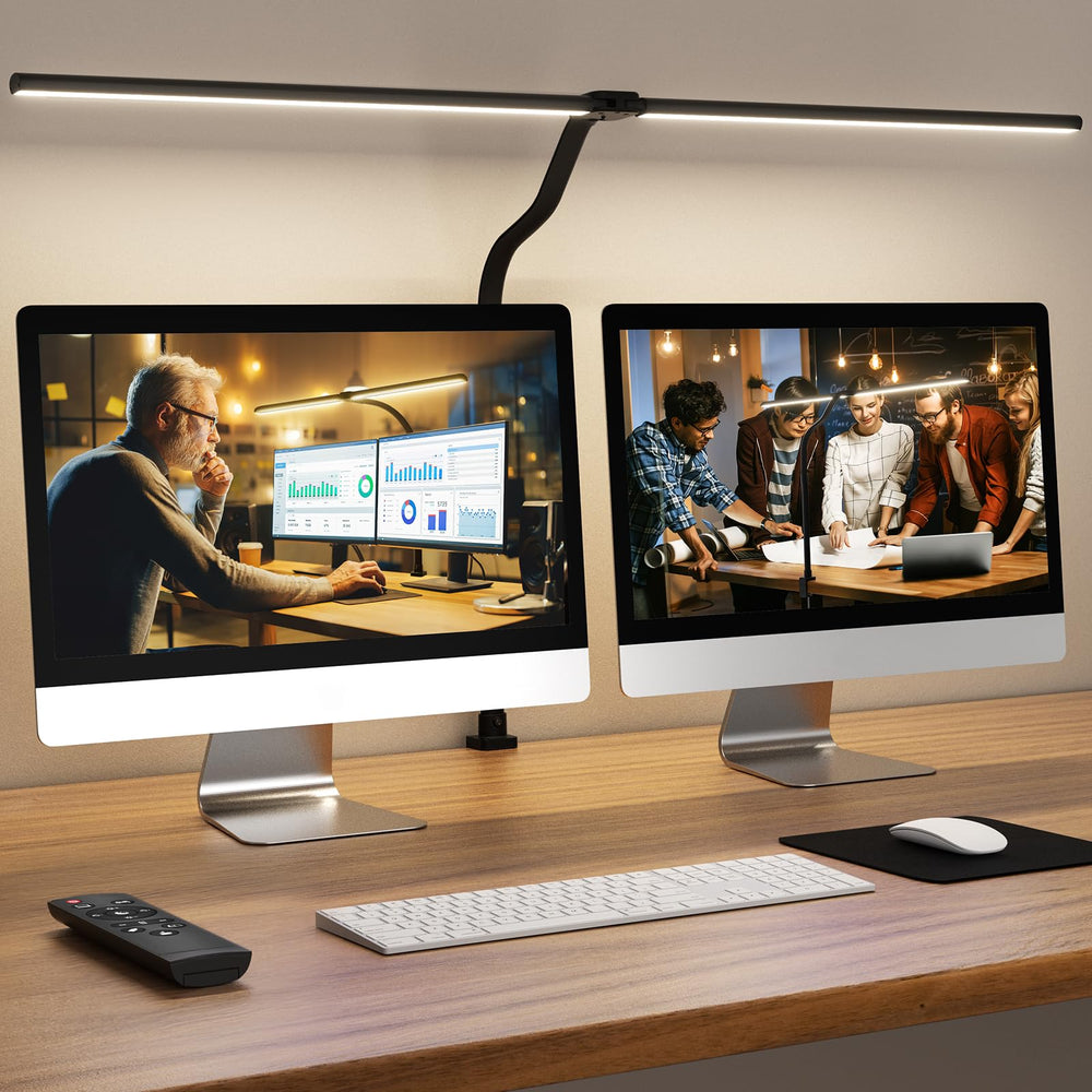 LED Desk Lamp with Clamp & Remote Control
