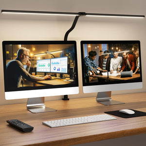 LED Desk Lamp with Clamp & Remote Control