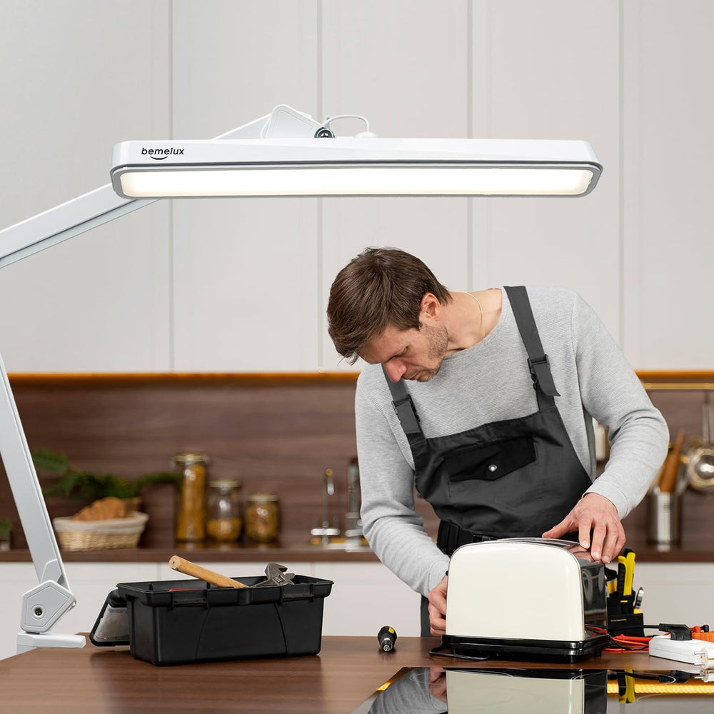LED Architect Desk Lamp with Swing Arm – 30W Dimmable, 5 Color Temperatures