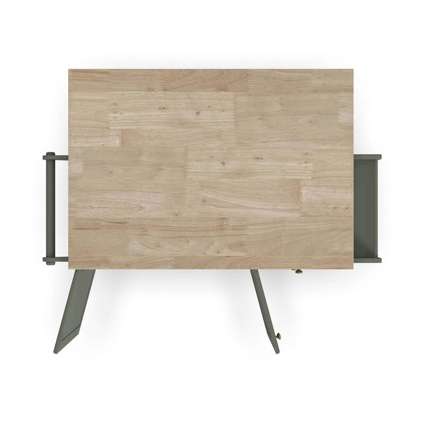 Rolling Kitchen Island Cart with Drop-Leaf Breakfast Bar