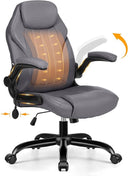 Ergonomic Office Chair with Flip-Up Arms & Adjustable Lumbar Support