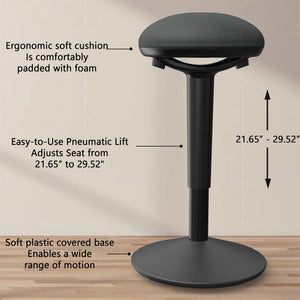 Standing Desk Perch Stool with Memory Foam Seat
