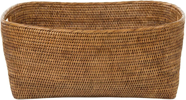 Rattan Storage Basket with Handles – Large
