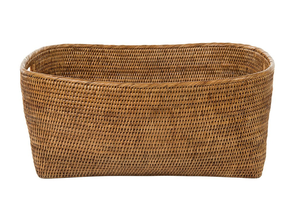 Rattan Storage Basket with Handles – Large